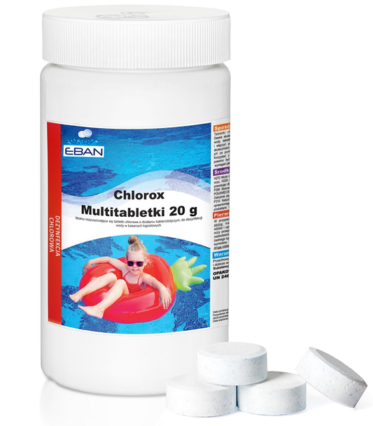 Chlorox Multitabs 20g – Chlortabletten für den Pool – 1 kg