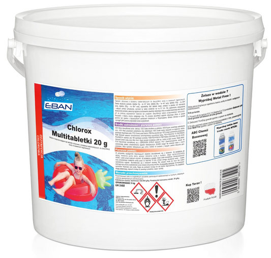 Chlorox Multitabs 20g – Chlortabletten für den Pool – 5 kg